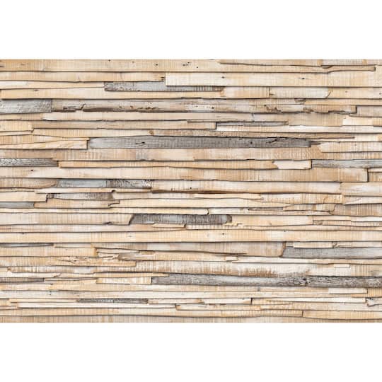 Komar Whitewashed Wood Wall Mural | 12.1ft x 8.4ft | Michaels®